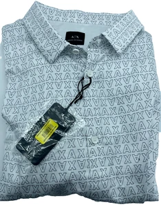 NUEVO CON ETIQUETAS Para hombres Armani Exchange XXLarge L/S Camisa Ajuste Regular 0010 - Imagen 1 de 1