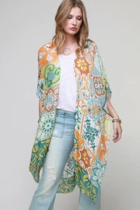 Floral Print Kimono - Picture 1 of 5