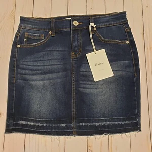 Kancan DAMEN BLAU DENIM JEANS MINIROCK GRÖSSE S TAILLE 28" NEU MIT ETIKETT/A5 - Bild 1 von 8
