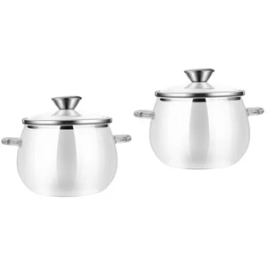2 Sets Oil Storage Tank Glass Canister with Lid Coffee and Tea Canisters - Picture 1 of 12