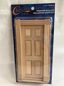 Klassisches Miniatur Puppenhaus 6- Panel traditionelles Interieur Holztür 1:12 - Bild 1 von 3