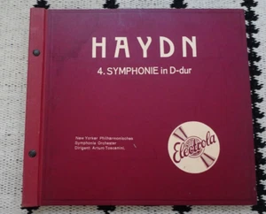 TOSCANINI - HAYDN SYMPHONY NO.4 - GERMAN ELECTROLA 4x 78rpm Set - Picture 1 of 5