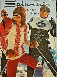 Spinnerin 196 ON THE SLOPES adult knit 46pg patterns booklet 1969 - Picture 1 of 12