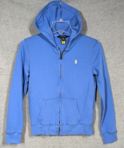 Polo Ralph Lauren Sweatshirt Youth Boy XL (16) Full Zip Blue Hood Classic Money - Picture 1 of 7