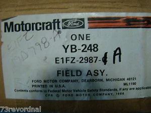 Ford E1FZ2987C YB-248 YB248 conjunto de campo embrague de aire acondicionado 1981 81 escolta - Imagen 1 de 3
