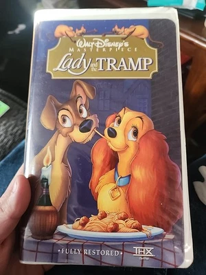Walt Disney's Masterpiece Lady and the Tramp 1998 VHS Clamshell Edition - Image 1 of 4