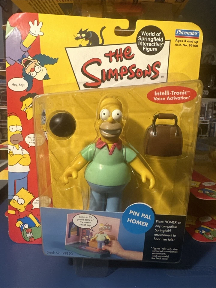 Lote de 10 figuras nuevas Playmates Toys The Simpsons Family World of Springfield Foto 1 de 4