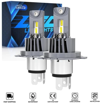 Faro LED bombillas brillantes alto bajo con ventilador para Nissan Altima 1993-1997 sedán de 4 puertas Foto 1 de 4