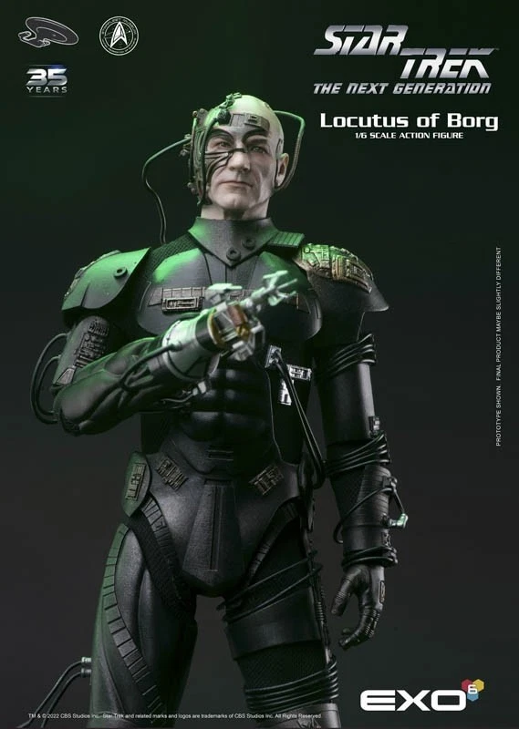 STAR TREK: THE NEXT GENERATION~LOCUTUS OF BORG~ FIGURA SEXTA ESCALA~EXO-6~NUEVO EN CAJA Foto 1 de 4