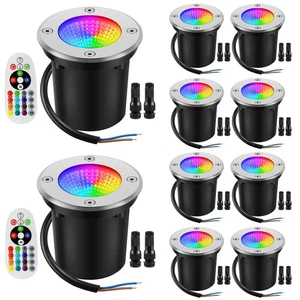 Junview Low Voltage Landscape Lights 10W RGBW Warm White LED Well Landscape L... - Picture 1 of 7