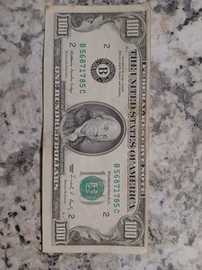 1888 One Hundred Dollars Bill - Picture 1 of 2