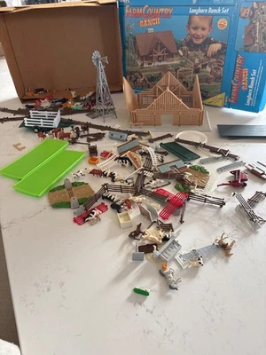 ERTL Farm Country Longhorn Ranch 1994 juego piezas - sin construcción Foto 1 de 3