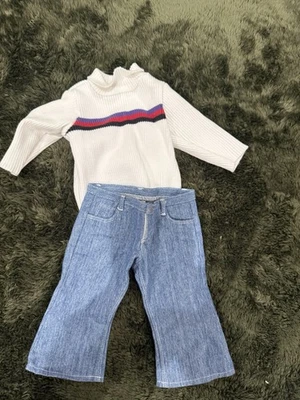 Traje básico de jean azul American Girl If Today retirado 1999 Ii Foto 1 de 4