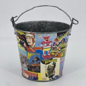 Decoupage Roy Rogers verzinkter Eimer 6” x 6” Durchmesser Vintage - Bild 1 von 8