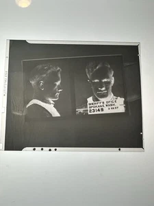 ORIGINAL MUG SHOT LARGE FORMAT NEGATIVE 4X5 SPOKANE WA 1930'S UNKNOWN #6 - Picture 1 of 3
