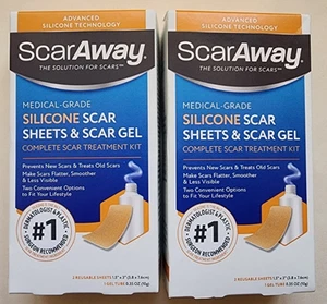 ScarAway Silicone Scar Sheets & Scar Gel 2 Pack Exp. 08/2028 - Picture 1 of 4