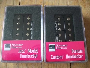 SEYMOUR DUNCAN SH-5 DUNCAN CUSTOM UND SH-2N JAZZ HALS HUMBUCKER TONABNEHMER SET SCHWARZ - Bild 1 von 3