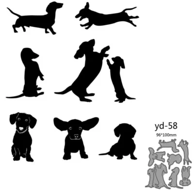 Stanzschablonen Hunde - Bild 1 von 2