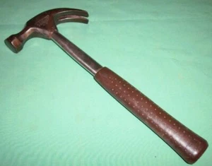 NICE VTG 50s TRUE TEMPER ROCKET PAT PEND A 16 BROWN CURVED CLAW HAMMER - Picture 1 of 9