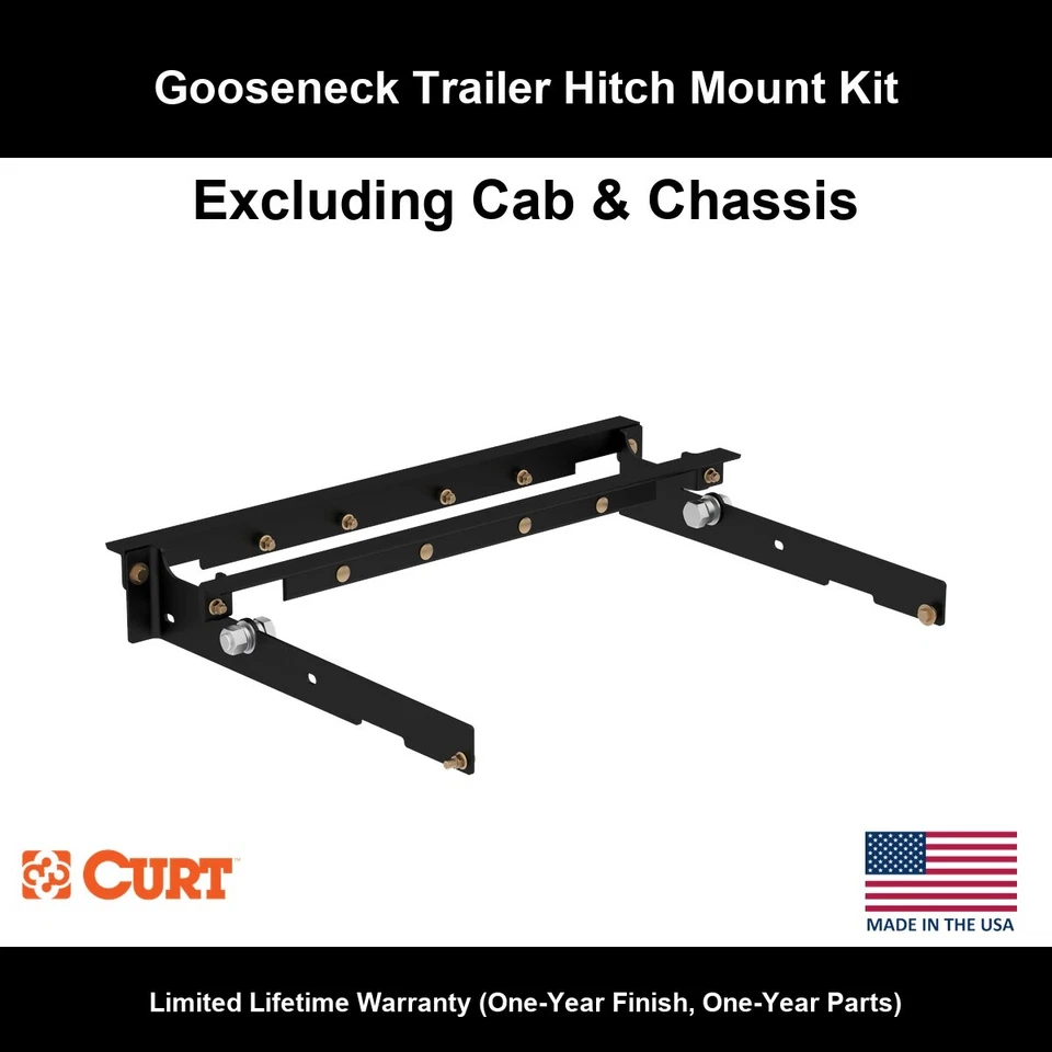 CURT Gooseneck Installation Brackets for 1980-1998 Ford F-350 (Excl. Cab & Chass - Imagem 1 de 3