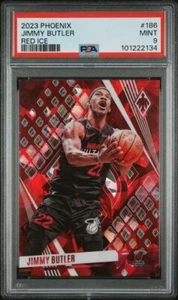 2023 Panini Phoenix Jimmy Butler RED ICE Color Match #186 PSA 9 MINT - Picture 1 of 2