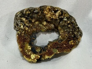 Geoda mineral de cristal de cuarzo pirita - Imagen 1 de 9