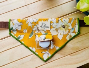 Bandana Halsband Bicolor Blume - Bild 1 von 8