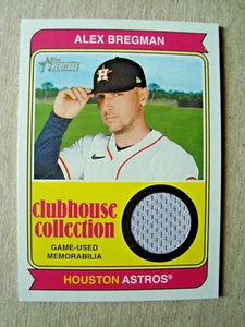 Colección Clubhouse Topps Heritage 2023 reliquia Alex Bregman - Imagen 1 de 2