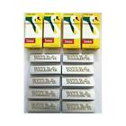 4 x SWAN EXTRA SLIM Tips and 10 Booklets Packs RIZLA SILVER ROLLING PAPERS