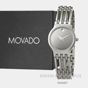 Authentic Movado Ladies Esperanza Dial Stainless Steel Watch 0604487 - Picture 1 of 1