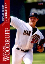2016 Brevard County Manatees Choice #25 Brandon Woodruff Mississippi State Card