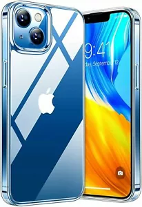 Funda Para iPhone 12 XR 11 Pro Max X 7 8 SE TRANSPARENTE Gel Antigolpes Silic... - Imagen 1 de 11