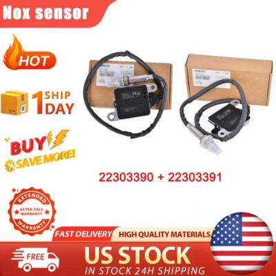 Sensor Nox de entrada de salida de 2 piezas 22303390 22303391 para camión Volvo D11 D13 D16 OEM# Foto 1 de 4