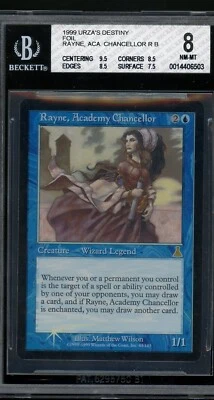 Rayne, Academy Chancellor foil - Urza's Destiny, BGS 8 NM-MT. MTG pop 1 - Image 1 of 2