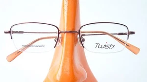Montura de gafas montura de gafas flexible estable marrón niños forma pequeña talla K - Imagen 1 de 4