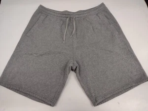 Puma Men's Fleece Shorts Size XL Grey #2412 - Picture 1 of 8