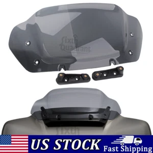 For Harley Street Glide FLHXSE CVO 10" Smoke Windshield Windscreen 2023 2024-UP - Bild 1 von 13
