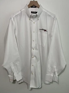 Kirkland Signature Traditional Fit Mens Dodge Charger Logo Shirt Size 17 1/2 -35 - Picture 1 of 10