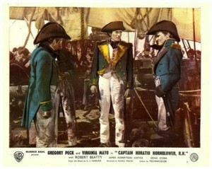 Captain Horatio Hornblower Original Lobby Card Robert Beatty Gregory Peck 1951
