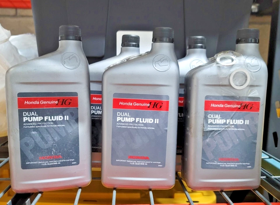 2 QUARTS HONDA OEM Dual Pump Fluid II 08200-9007