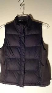 Gap Black Polyester, Full Zip, 65% Down Vest, Womens XS - Picture 1 of 11