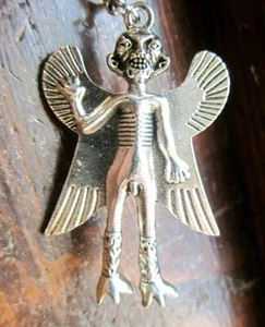 Pazuzu Demon Silver Ancient Babylon Satanic Entity Pendant Jewelry - Picture 1 of 6