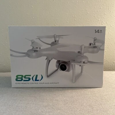 8S (L) Gyro Remote Control Four Axis Aircraft Quadcoper Drone 2.4GHz-White - Image 1 of 4