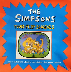 The Simpsons Pair Side Or Rear Window Car Sunscreen Sun Shades - Picture 1 of 3