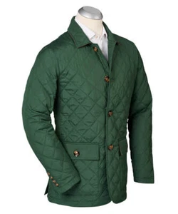 Bobby Jones Men's Hyland Water-Repellent Quilted Jacket- Kapers Green Large - Picture 1 of 1