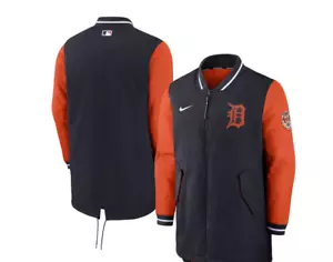 Men's Detroit Tigers Nike Navy Dugout Performance Full-Zip Jacket MSRP $220 2xl - Picture 1 of 3