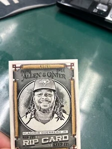 2024 Topps Allen Ginter Vladimir Guerrero Unripped Rip Card Blue Jays 43/99 - Bild 1 von 2