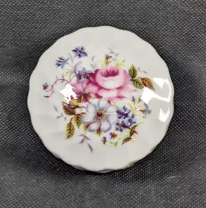 Coalport - Bone China Lidded Trinket Box - "Shrewsbury" Pattern - Ht 5cm - Picture 1 of 10