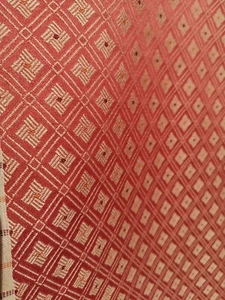 Cover-Tex ~ Genuine Vintage 1980s Curtain/upholstery fabric red/pink DINETTE 1m - Picture 1 of 8