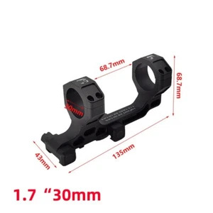 BOC 30mm Tube C1 Modular Scope Mount 1.7 Offset/TOP Red Dot Mounts RMR T1(Black) - Picture 1 of 5